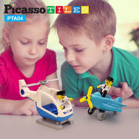 PicassoTiles Magnetic Airplane Character Figure Playset