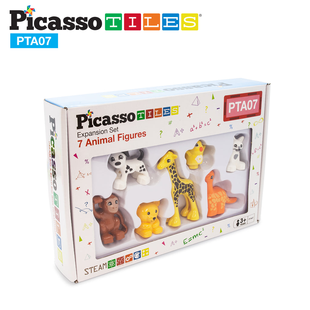 PicassoTiles PicassoToys Magnetic Tiles Kids Love Animal Action