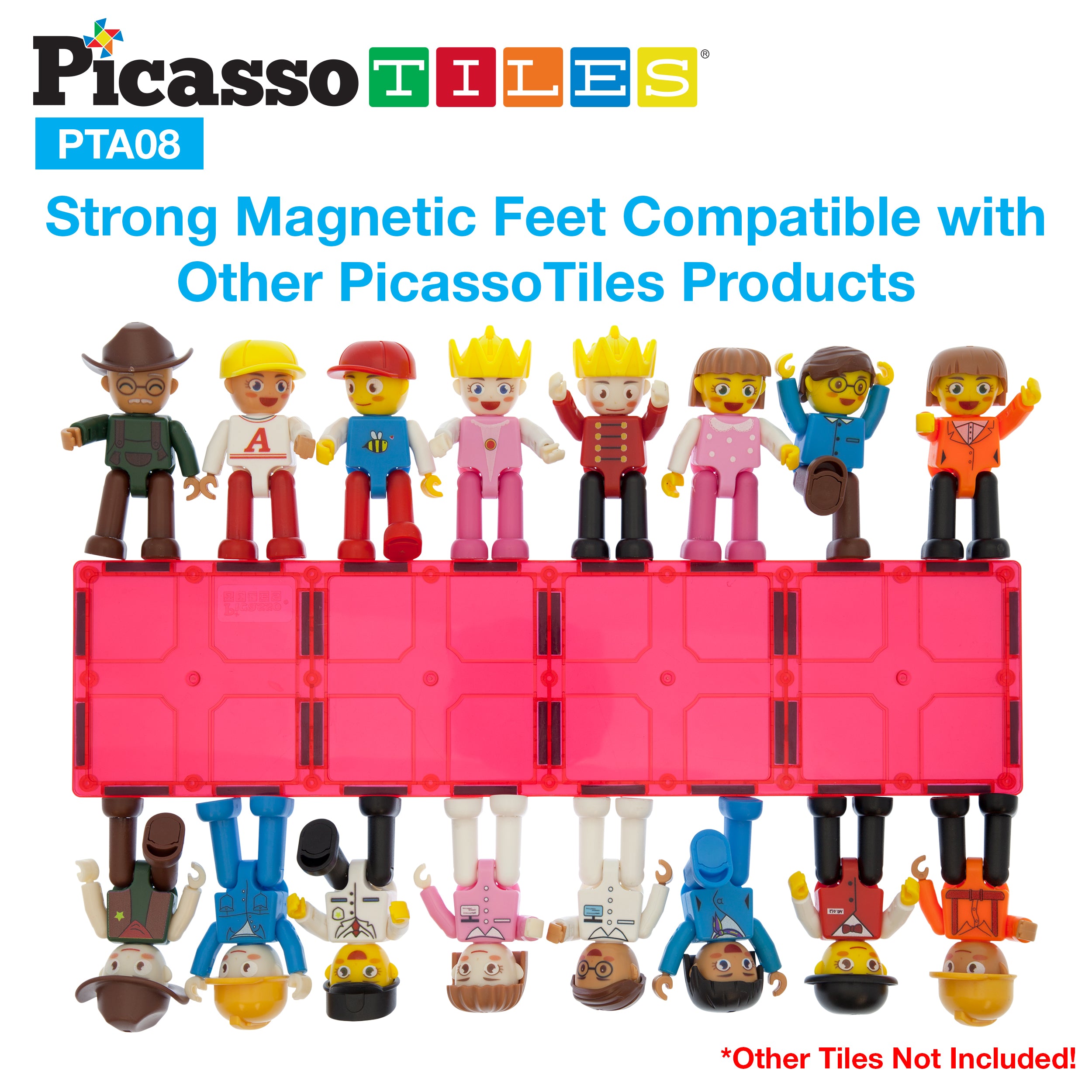 PicassoTiles 16 Piece Character Figure Set