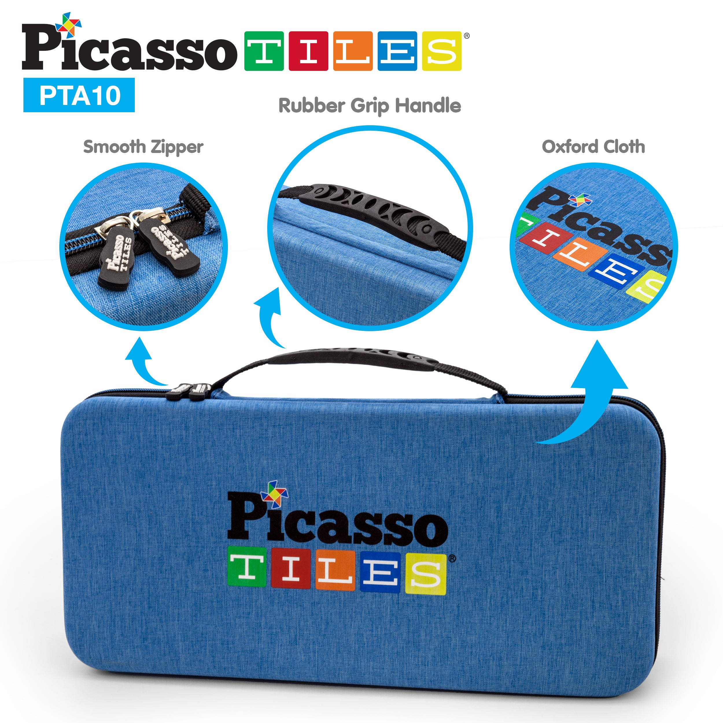 PicassoTiles Magnetic Tiles Storage Water Resistant Toy Case