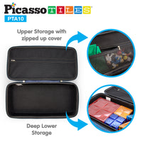 PicassoTiles Magnetic Tiles Storage Water Resistant Toy Case