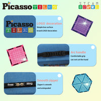 PicassoTiles Magnetic Tiles Storage Water Resistant Toy Case