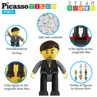 PicassoTiles Family Character Action Figure Magnet Toys