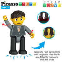 PicassoTiles Family Character Action Figure Magnet Toys