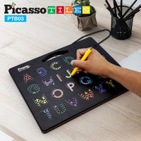 PicassoTiles Double-Sided Magnetic Drawing Board 12x10 Upper Lower Case