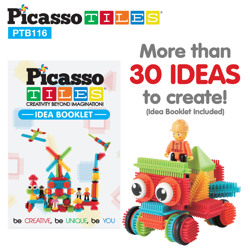 PicassoTiles 116pc Construction Building Blocks Toy Set