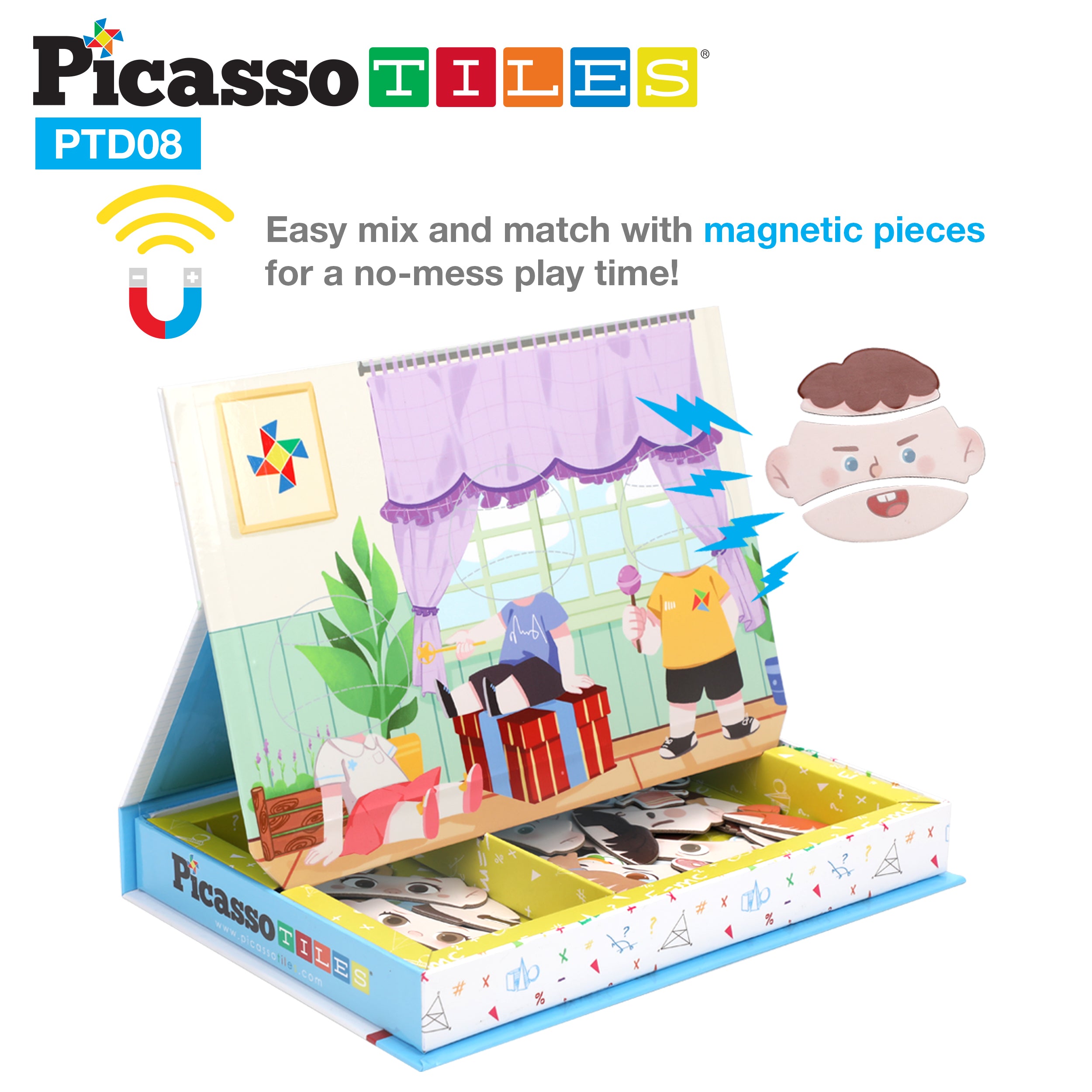 Magnetic Tile Sticker Puzzle - Days With Grey