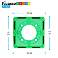 PicassoTiles Marble Run Square Joint Expansion Pack