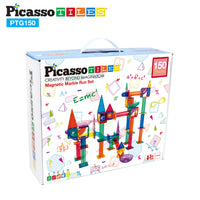 PicassoTiles 150 Piece Marble Run Building Blocks Set