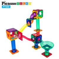 PicassoTiles 50pc Marble Run Building Blocks Set