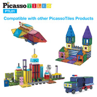 PicassoTiles Magnetic Brick Blocks Toy Tile Combo Pack