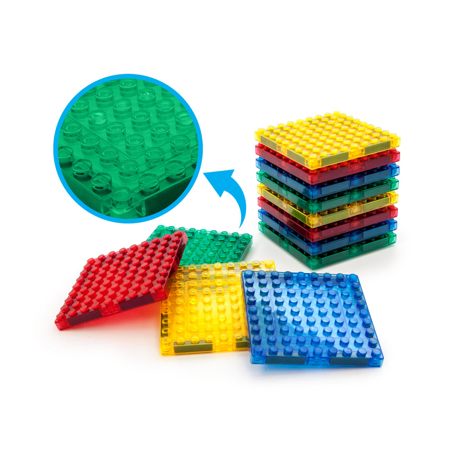 PicassoTiles 12pc Magnet Tile and Brick Block Combo Set