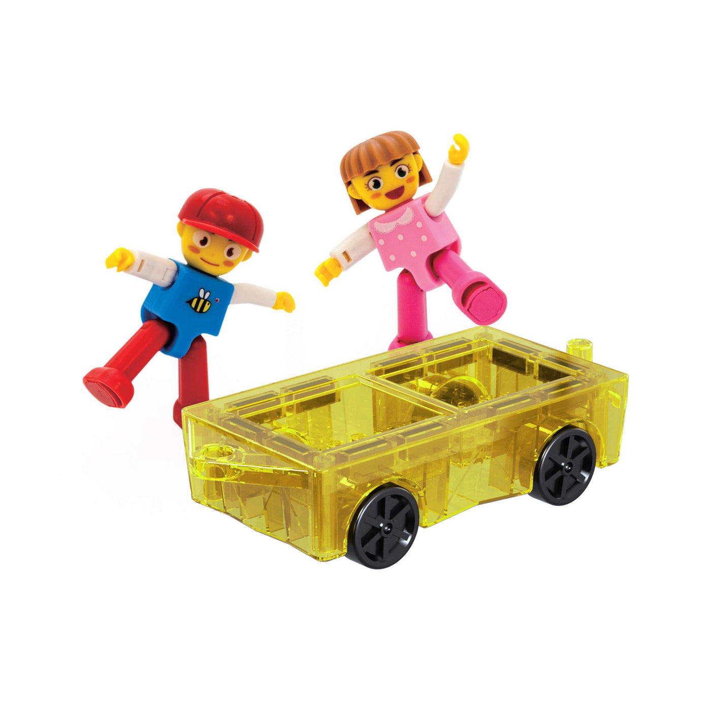 PicassoTiles Mini Car & 2 Character Set