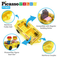 PicassoTiles Mini Car & 2 Character Set