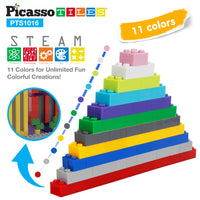 PicassoTiles 1016 Piece Magnetic Brick and Tile Building Set