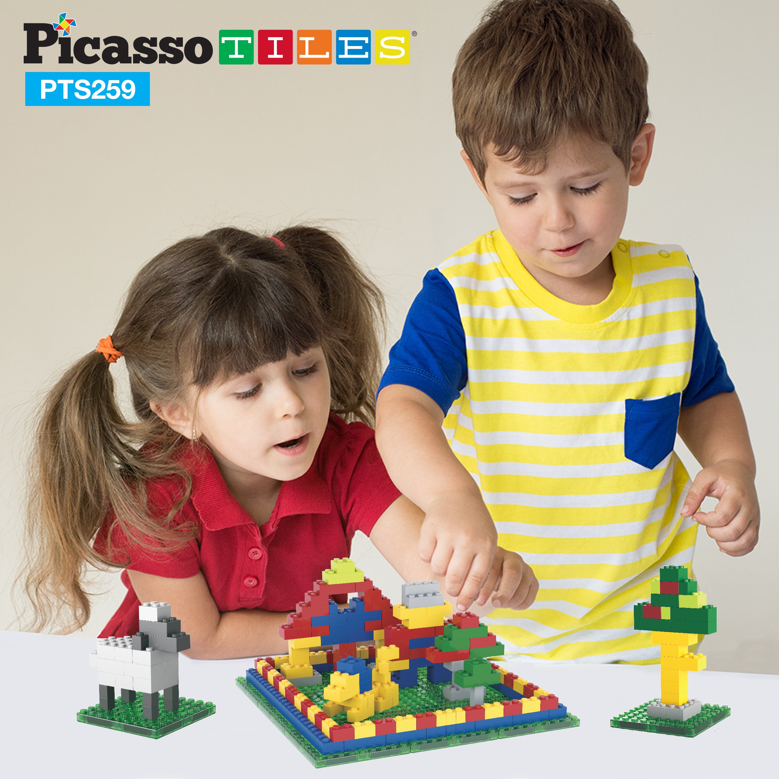 PicassoTiles Magnetic Tile Brick Block Combo Set