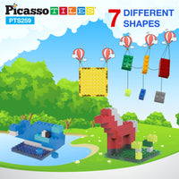 PicassoTiles Magnetic Tile Brick Block Combo Set